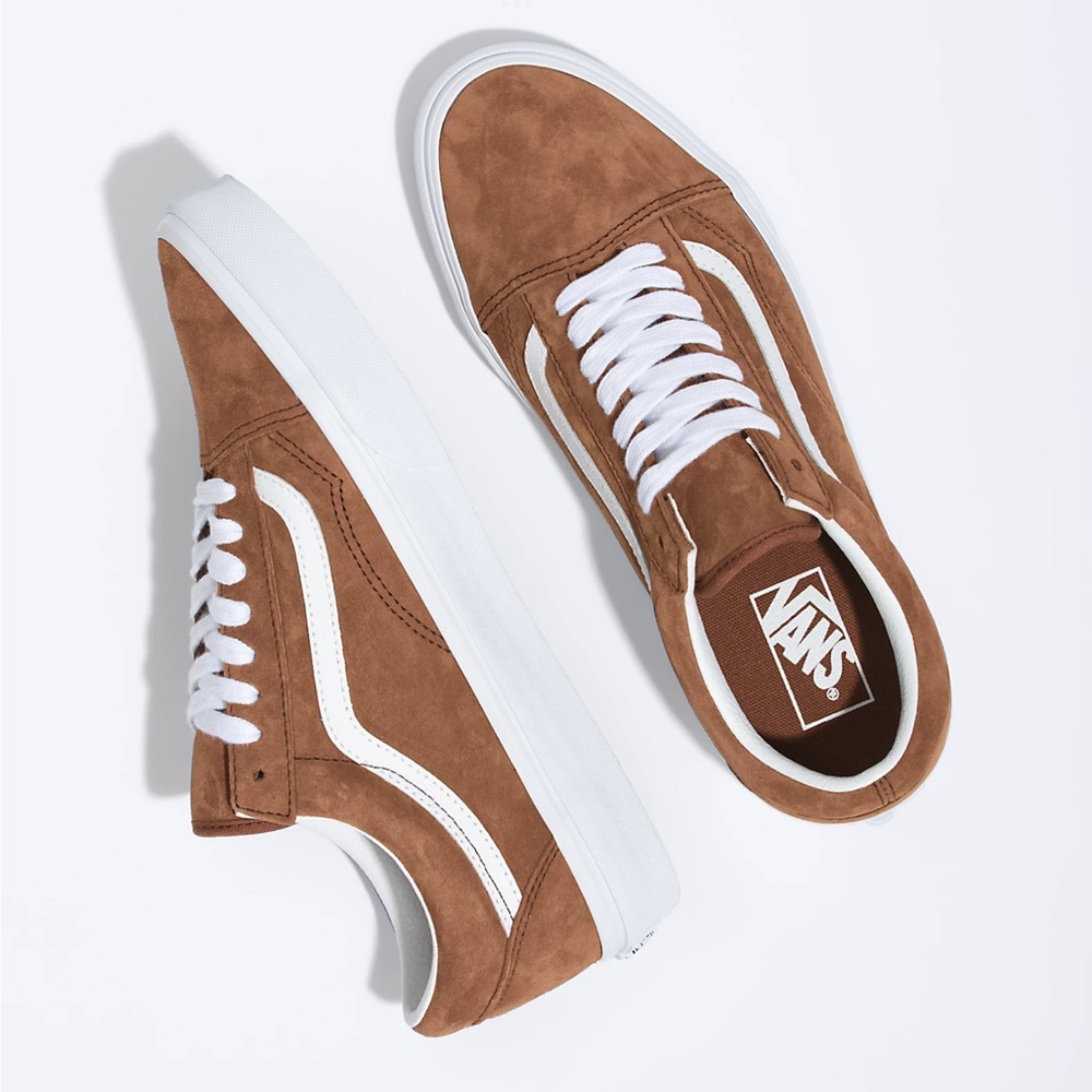 VANS Suede !! Old Skool Tortoise Shell Chocolate Maple Brown Mens 7 Women’s 8.5
